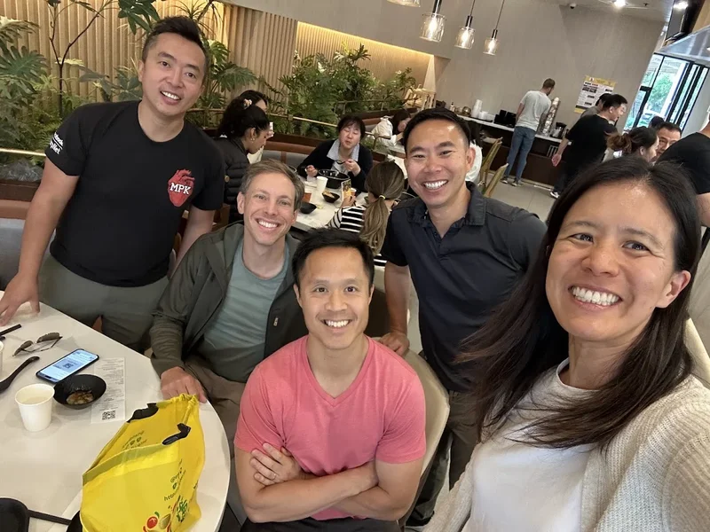 Tailor team at lunch
